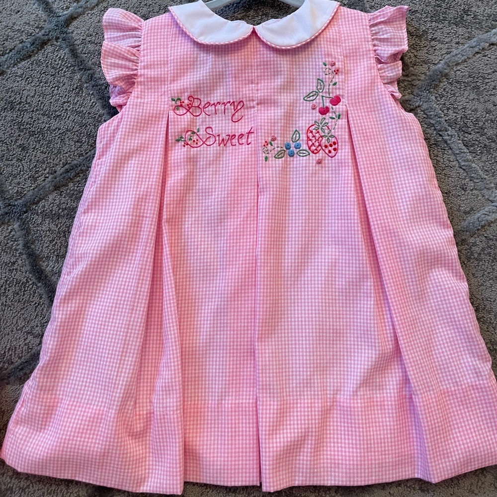 The Proper Peony 2t Berry Sweet dress